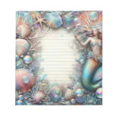 Bloc-note Sirène Sous La Mer (Devant)