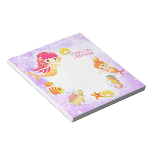 Bloc-note Sirènes pourpres (Incliné)