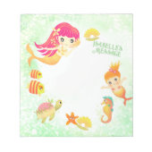 Bloc-note Sirènes vertes (Devant)