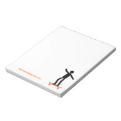 Bloc-note Skateboardeur sur son skateboard personnalisé (Tourné)
