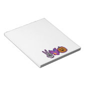 Bloc-note Skeleton Citrouille Peace Love Halloween (Incliné)