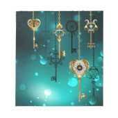 Bloc-note Skeleton Keys on Green Background (Devant)