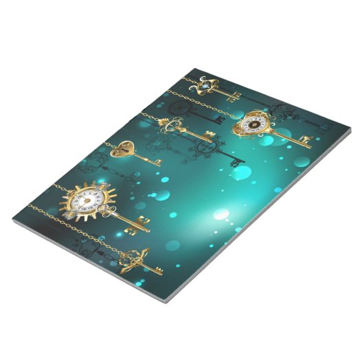 Bloc-note Skeleton Keys on Green Background (Incliné)