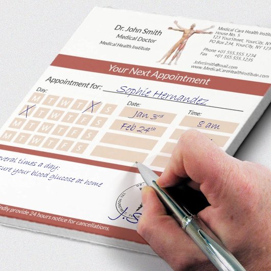 Bloc-note Skeleton Muscles Corps humain Médicale Nomination