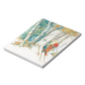 Bloc-note Ski d'hiver par Carl Larsson (Tourné)
