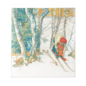Bloc-note Ski d'hiver par Carl Larsson (Devant)