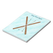 Bloc-note Skis De Fond Sur Neige (Tourné)