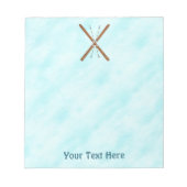 Bloc-note Skis De Fond Sur Neige (Devant)