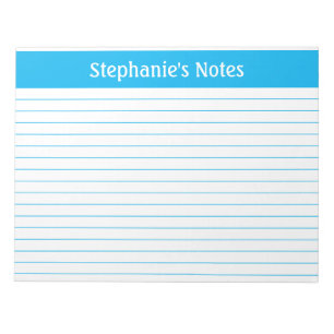 Bloc-note Sky Blue Lined 11 x 8,5 Paysage personnalisé