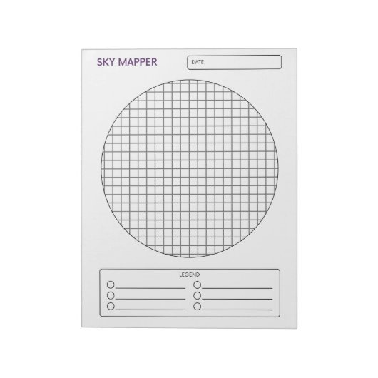 Bloc-note Sky Mapper (Tourné)