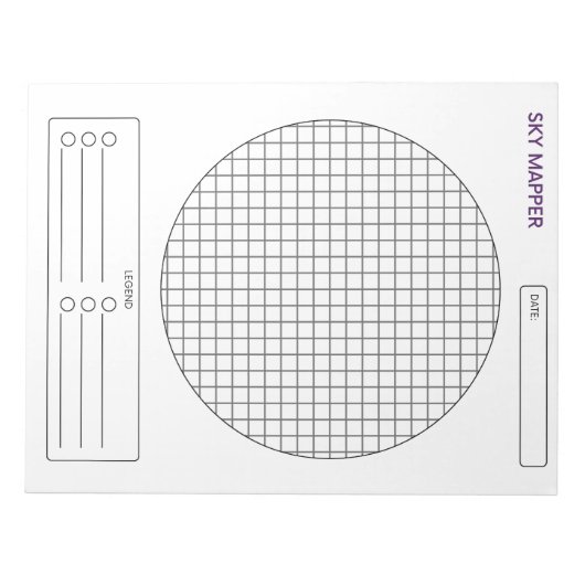Bloc-note Sky Mapper (Devant)