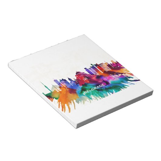 Bloc-note Skyline de Belgrade (Incliné)