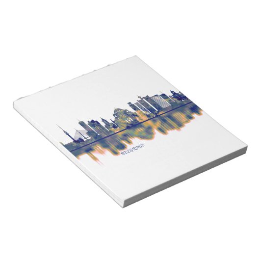 Bloc-note Skyline de Belgrade (Incliné)