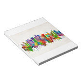 Bloc-note Skyline de la Caroline du Nord de Charlotte (Incliné)