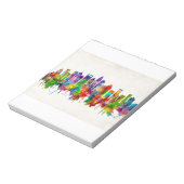 Bloc-note Skyline de la Caroline du Nord de Charlotte (Tourné)