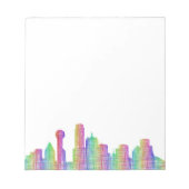 Bloc-note Skyline de la ville de Dallas (Devant)
