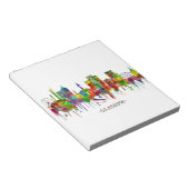 Bloc-note Skyline écossaise de Glasgow (Incliné)