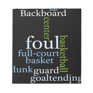 Bloc-note Slam Dunk de Mots: Jeu de Basket-ball des Champion