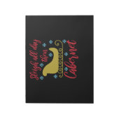 Bloc-note Sleigh all day then cabernet (Tourné)