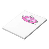 Bloc-note Slipper Cendrillon sur Coussin rose (Tourné)