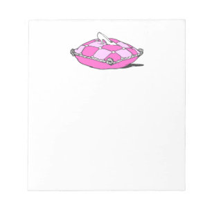 Bloc-note Slipper Cendrillon sur Coussin rose