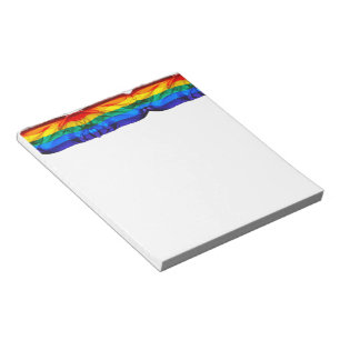 Bloc-note SlipperyJoe's Gay Pride Flag wave pride colors rai
