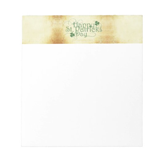 Bloc-note SlipperyJoe's Happy St. Patrick's Day holiday Iris (Devant)