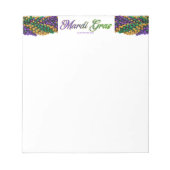 Bloc-note SlipperyJoe's Mardi Gras Colliers en perles violet (Devant)