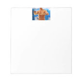 Bloc-note SlipperyJoe's musculaire homme cheminée 6 pack gym (Devant)