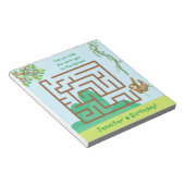 Bloc-note Sloth et feuilles, maze puzzle (Incliné)