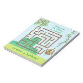Bloc-note Sloth et feuilles, maze puzzle (Tourné)