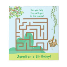 Sloth et feuilles, maze puzzle