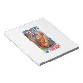 Bloc-note Sloth Hot Dog fête du 4 juillet BBQ (Incliné)