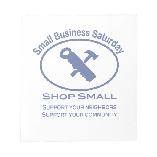 Bloc-note Small Business Saturday - Hardware blue (Devant)