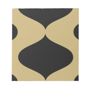 Bloc-note Smooch noir et or