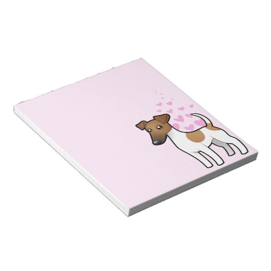 Bloc-note Smooth Fox Terrier Love (Incliné)
