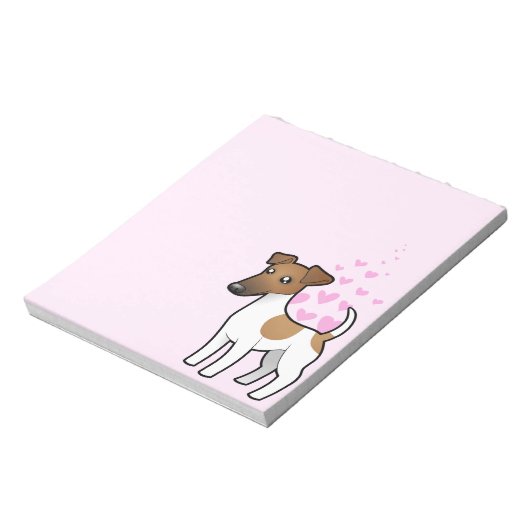 Bloc-note Smooth Fox Terrier Love (Tourné)