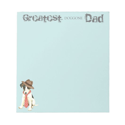 Bloc-note Smooth Fox Terrier Papa (Devant)