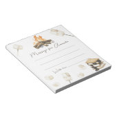 Bloc-note S'more Campfire 1er Anniversaire Message capsule (Incliné)