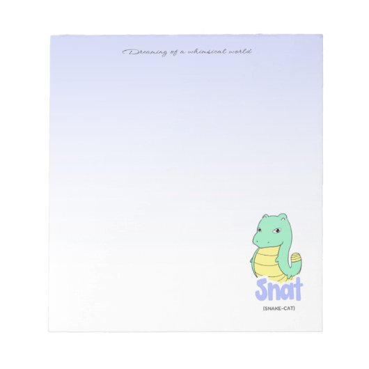 Bloc-note Snat (Snake + Cat) Purple Notepad (Devant)