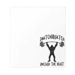 Bloc-note Snatchsquatter, Gros Pied De Dessin, Bête, Gymnase