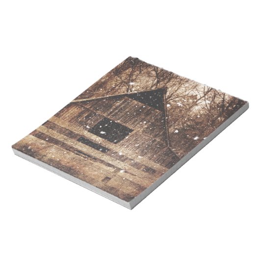 Bloc-note Snow Country rural Old Barn (Tourné)