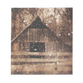 Bloc-note Snow Country rural Old Barn (Devant)