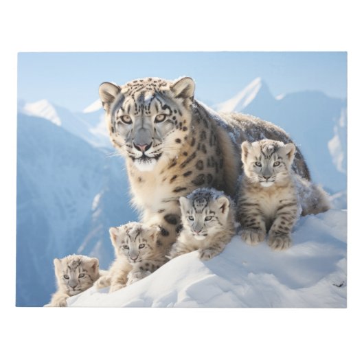 Bloc-note Snow Leopard Animal Wild Beauté Liberté Wilderness (Devant)