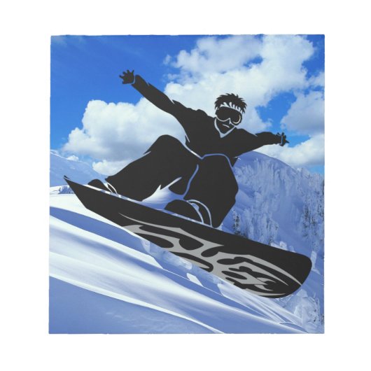Bloc-note snowboardeur (Devant)