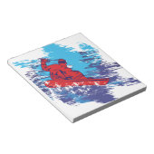 Bloc-note Snowboardeur cool (Incliné)