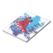 Bloc-note Snowboardeur cool (Tourné)