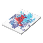 Bloc-note Snowboardeur cool (Tourné)