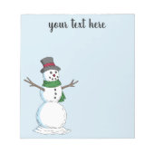 Bloc-note Snowman (Devant)