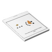 Bloc-note Snowman Candy Bar Wrapper Party Favoriser (Incliné)